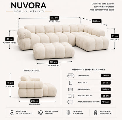 SOFLIXMÉXICO® NUVORA — El sofá que todos quieren tener en su sala.