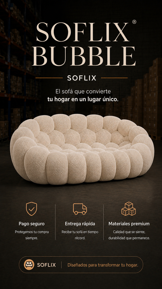 SOFLIXMÉXICO® BUBBLE — Creado para destacar en cualquier hogar.