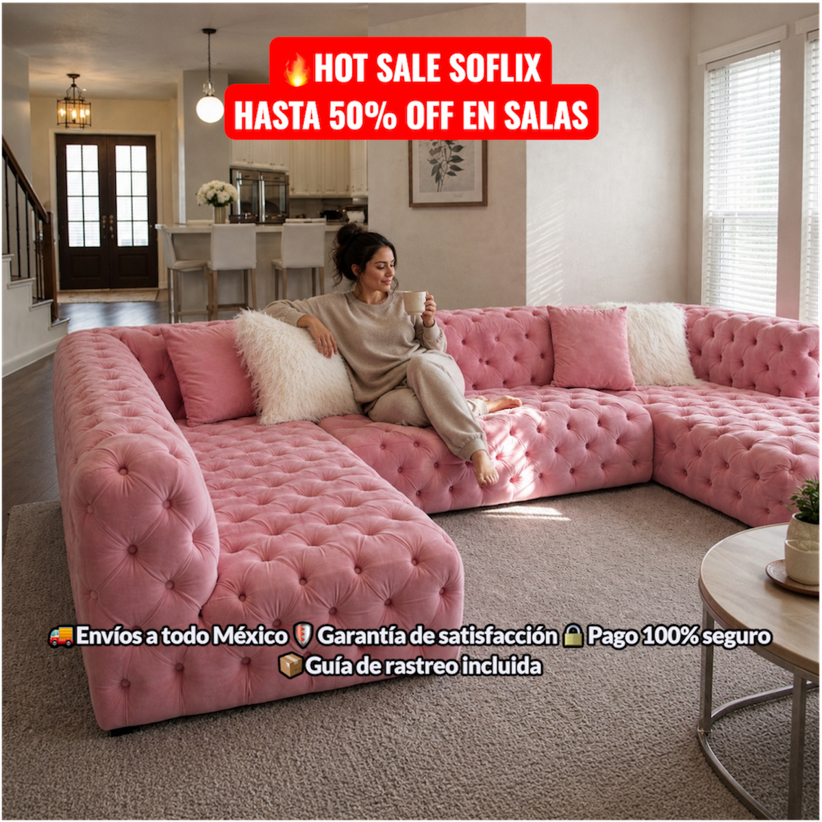 SOFLIXMÉXICO® ÉLARA — Enamórate de tu sala otra vez.
