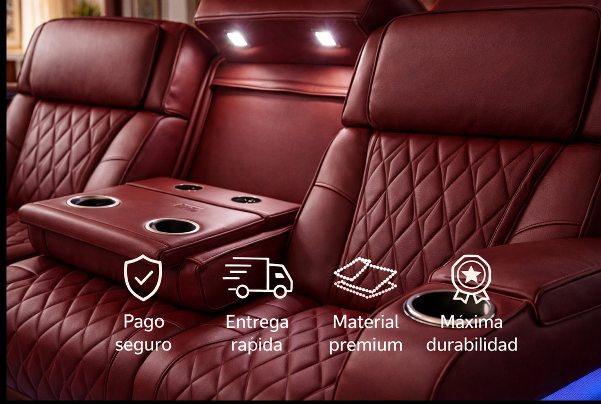 SOFLIX MÉXICO® MONTECARLO — El sofá que convierte tu sala en cine premium desde el primer día.